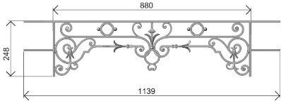 FENSTERSTANGE GELÄNDER BALUSTRADE BL